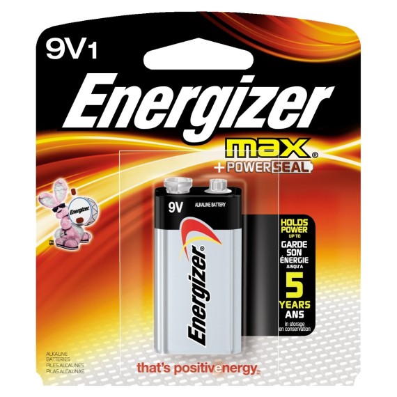 PILA ALCALINA BATERIA 9V ENERGIZER X 1 UND.