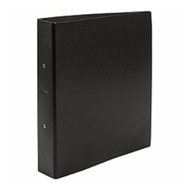 CARPETA FIBRA NEGRA A4 2 ANILLOS 40MM. THE-PEL