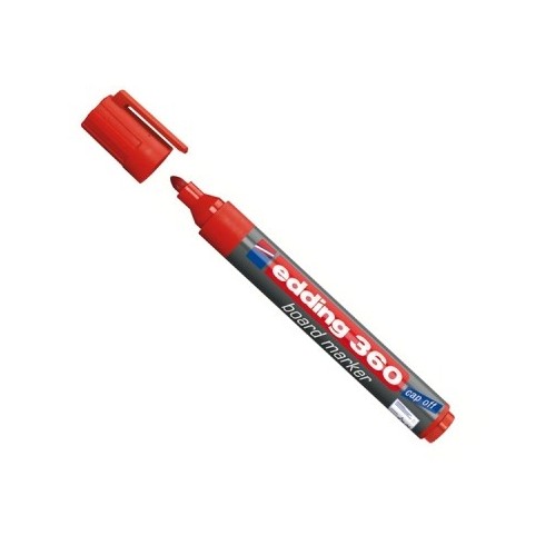 MARCADOR EDDING 360 ROJO P/PIZARRA RECARG.