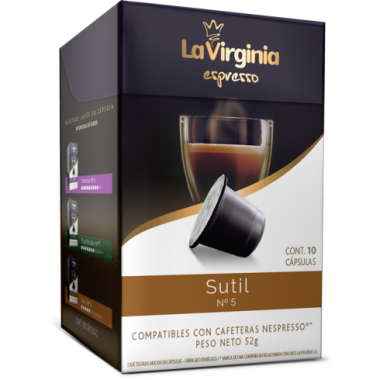 CAPSULAS NESPRESSO LV SUTIL NÂ°5 X 10 UND.