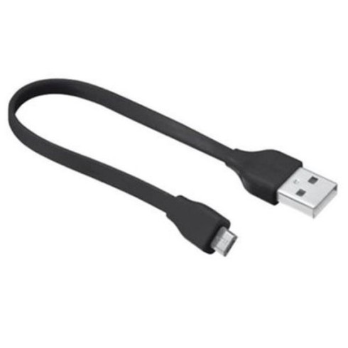 CABLE USB A MICRO-USB 20CM M/M PLANO NEGRO