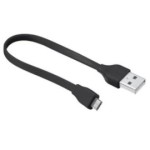 CABLE USB A MICRO-USB 20CM M/M PLANO NEGRO