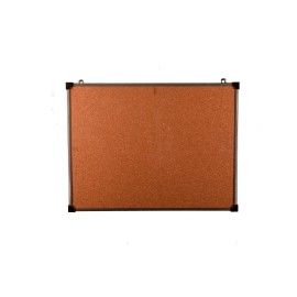 PIZARRA CORCHO 80X100CM BUSINESS MARCO METALICO
