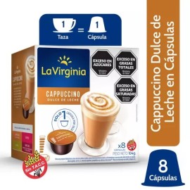 CAPSULAS LA VIRGINIA DOLCE GUSTO CAPPUCCINO X 8 UND.