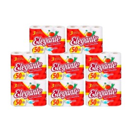 PACK X 8 SERV. ROLLO ELEGANTE 3 X 50 PAÑOS Nº 927