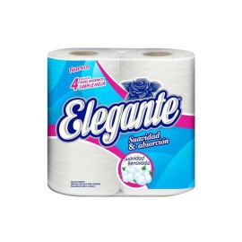 PAPEL HIGIENICO ELEGANTE 4UND X 30MTS (COD 900)