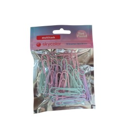 BROCHES CLIP PASTEL 50MM X 50U. SKYCOLOR