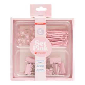 SET PINK 3X1 GALERAS / CLIPS 50MM / BINDER 25MM
