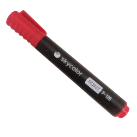 MARCADOR PERM. SKYCOLOR P-126 ROJO PTA. BISELADA