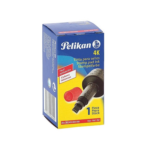 TINTA P/SELLOS PELIKAN 4K ROJO 28CC