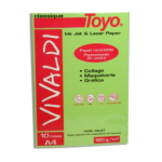 PAPEL VIVALDI TOYO VERDE AGUA A4 120GR. X 10 UND.